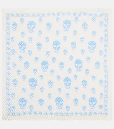 McQueen Tuch Skull aus Seiden-Twill - McQueen - Modalova