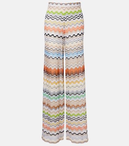 Pantaloni a gamba larga a zig-zag - Missoni - Modalova