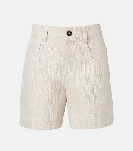 Bermuda in lino e cotone a vita alta - Brunello Cucinelli - Modalova