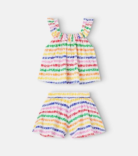 Fábula Set de top y shorts de algodón estampado - Fabula - Modalova