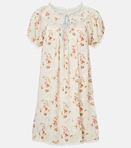 Dôen Vestido corto de popelín de algodón floral con encaje - Doen - Modalova