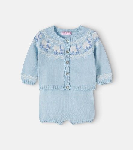 Bebé - set Cordero de cárdigan y shorts - La Coqueta - Modalova
