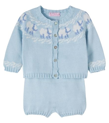 Bebé - set Cordero de cárdigan y shorts - La Coqueta - Modalova