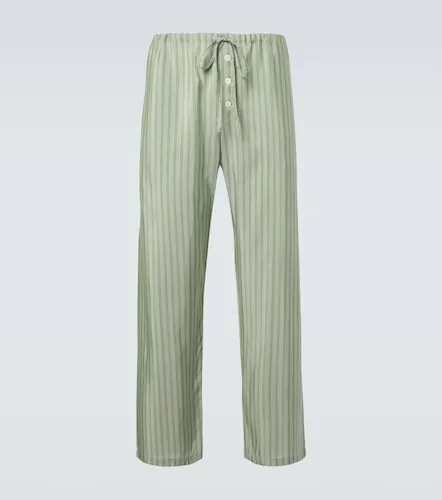 Sylvan striped silk straight pants - Bode - Modalova