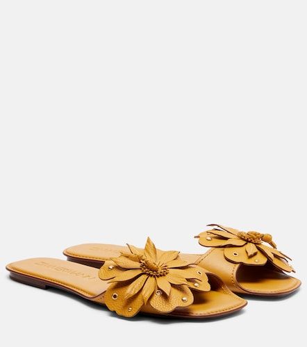 Brightside floral-applique leather sandals - Zimmermann - Modalova