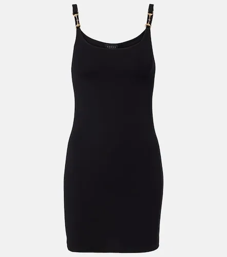 Abito corto Horsebit in jersey - Gucci - Modalova
