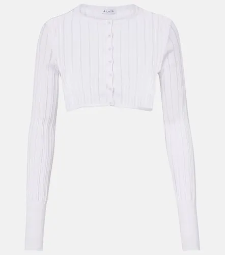Alaia Cropped knitted cardigan - Alaia - Modalova