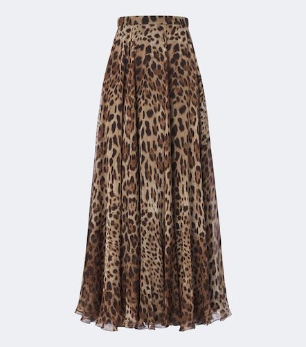 Maxirock aus Seidenchiffon - Dolce&Gabbana - Modalova