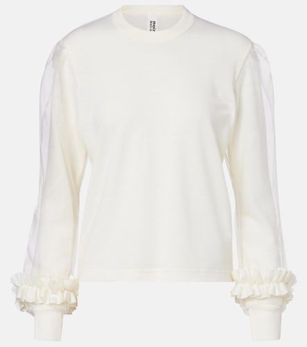 Pullover in lana con tulle - Noir Kei Ninomiya - Modalova