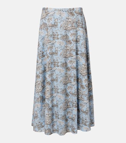 Staud Floral cotton midi skirt - Staud - Modalova