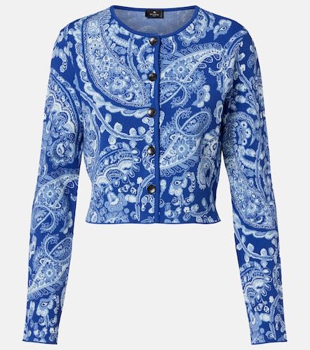 Paisley cropped jacquard cardigan - Etro - Modalova