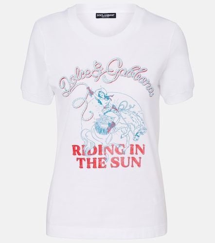 Camiseta de jersey de algodón - Dolce&Gabbana - Modalova