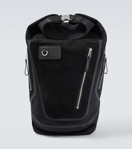 Flex canvas and suede backpack - Loewe - Modalova