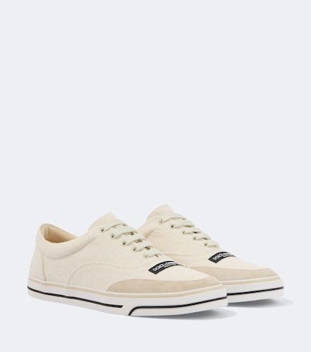 Suede-trimmed sneakers - Dolce&Gabbana - Modalova