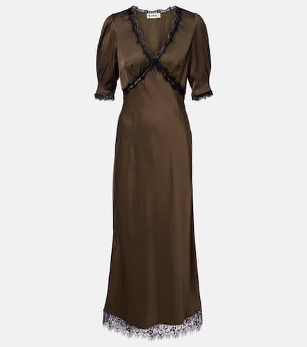Annina lace-trimmed satin midi dress - Rixo - Modalova