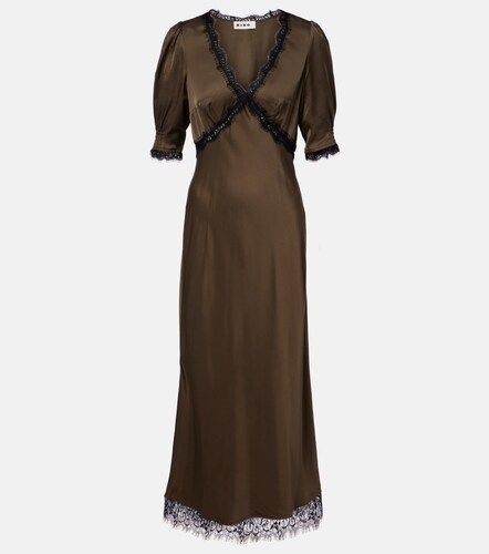 Vestido midi Annina de satén con encaje - Rixo - Modalova