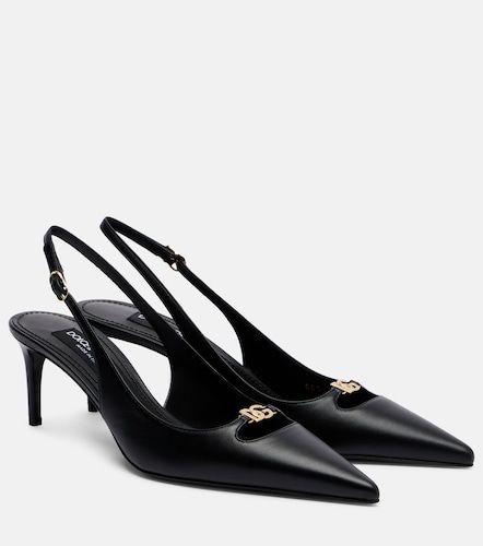 Lollo DG 60 leather slingback pumps - Dolce&Gabbana - Modalova