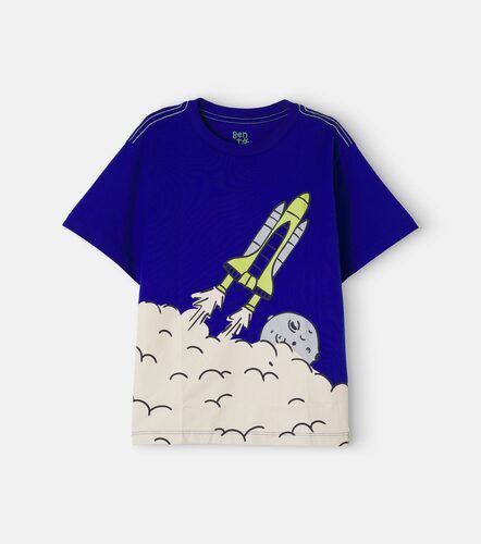 Fábula Camiseta de jersey de algodón estampada - Fabula - Modalova