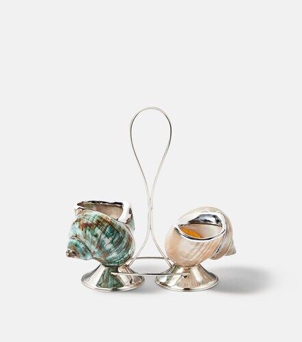 Saliera e pepiera Shell in argento sterling - Tavares 1922 - Modalova