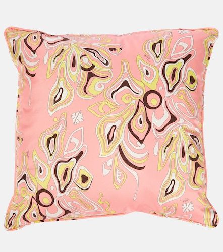 Cojín en sarga de seda estampado - Pucci - Modalova