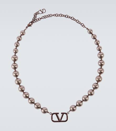 VLogo Signature choker with SwarovskiÂ® pearls - Valentino Garavani - Modalova