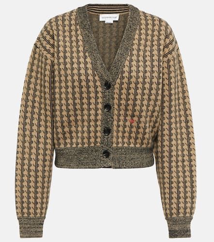 Jacquard wool cardigan - Victoria Beckham - Modalova