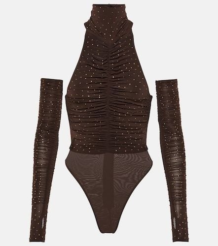 Arlie embellished halterneck bodysuit - Alex Perry - Modalova