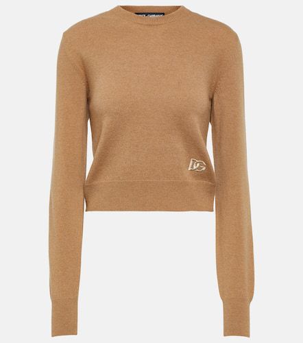 Cropped cashmere-blend sweater - Dolce&Gabbana - Modalova