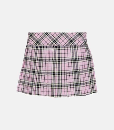 Checked wool miniskirt - Giuseppe di Morabito - Modalova