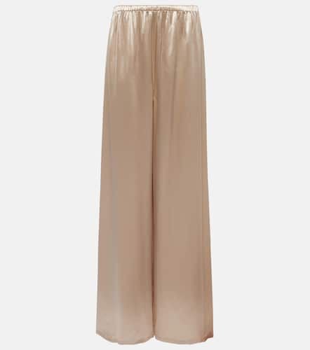 Satin wide-leg pajama pants - Ferragamo - Modalova