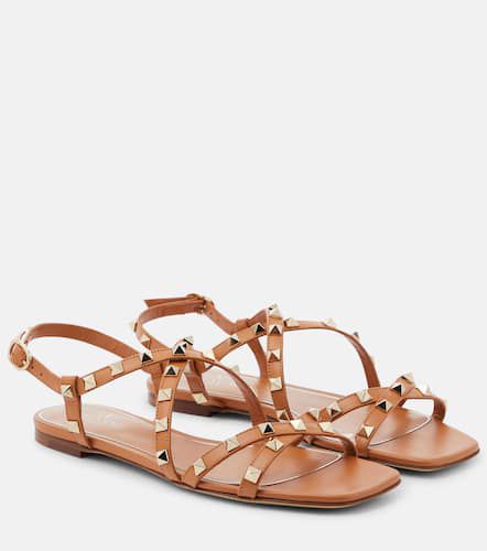 Rockstud leather sandals - Valentino Garavani - Modalova