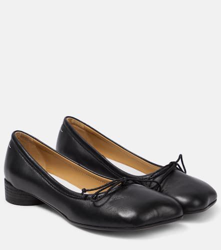 Leather ballet flats - MM6 Maison Margiela - Modalova