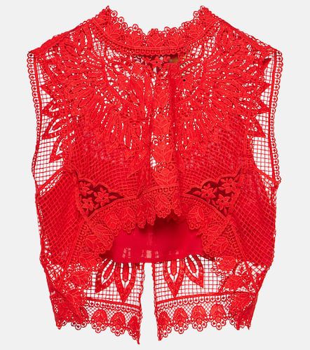 Toucan guipure lace top - Farm Rio - Modalova