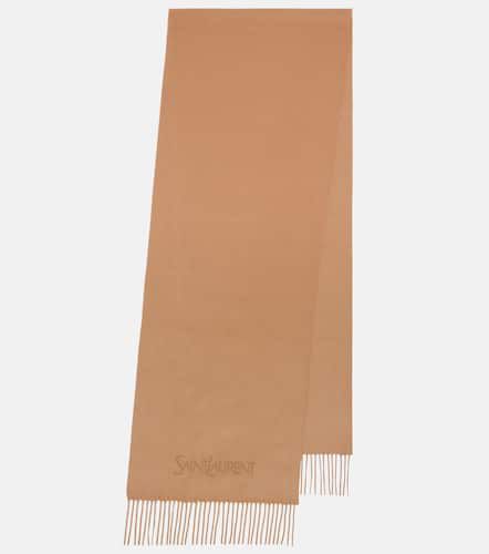 Fringed cashmere scarf - Saint Laurent - Modalova