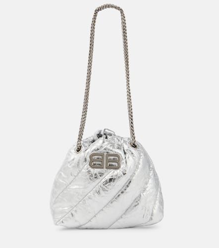 Crush Mini metallic leather crossbody bag - Balenciaga - Modalova