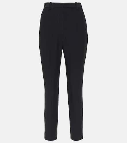 High-rise crÃªpe tapered pants - Alexander McQueen - Modalova