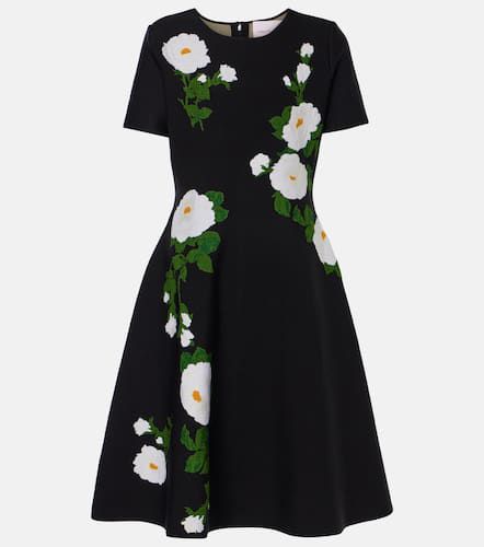 Floral jacquard midi dress - Carolina Herrera - Modalova