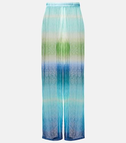 Pantaloni a gamba larga a zig-zag - Missoni - Modalova