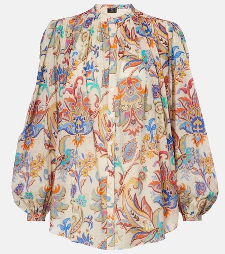 Etro Blusa de algodón con paisley - Etro - Modalova