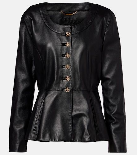 Chloe Peplum leather jacket - Chloe - Modalova