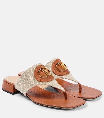 VLogo Signature canvas thong sandals - Valentino Garavani - Modalova