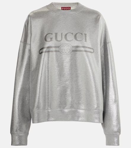 Gucci Logo cotton jersey sweatshirt - Gucci - Modalova