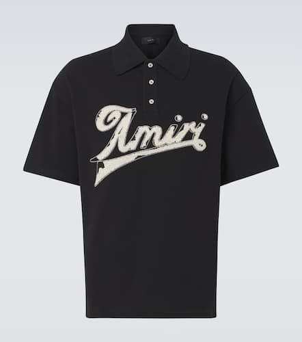 Logo cotton piquÃ© polo shirt - Amiri - Modalova