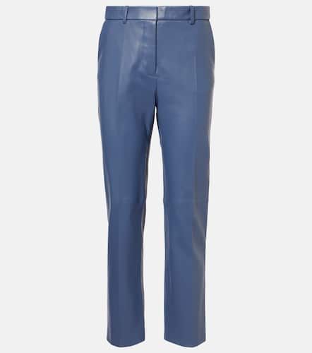 Coleman mid-rise leather straight pants - Joseph - Modalova