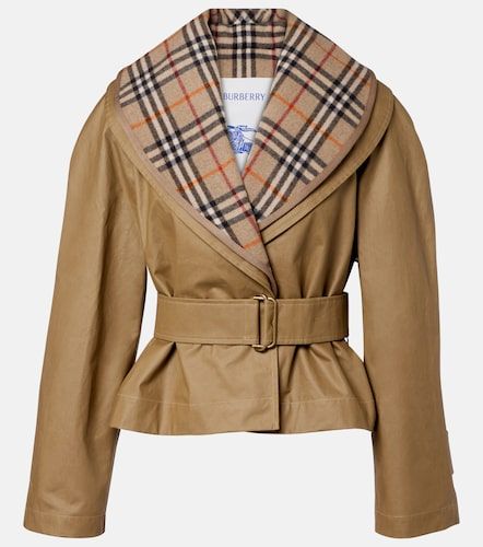 Jacke Check aus Baumwolle - Burberry - Modalova