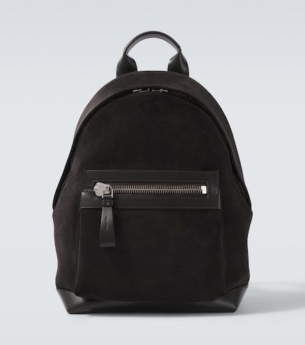 Buckley leather-trimmed suede backpack - Tom Ford - Modalova