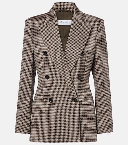 Houndstooth double-breasted blazer - Max Mara - Modalova
