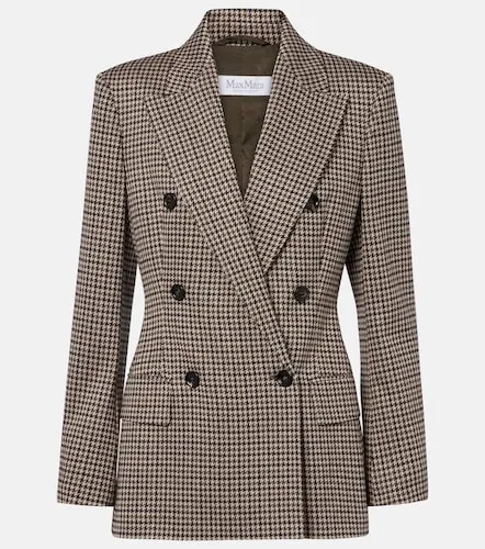 Houndstooth double-breasted blazer - Max Mara - Modalova