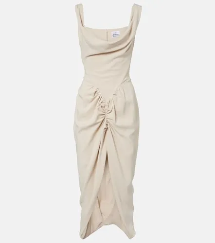 Panther draped ruched midi dress - Vivienne Westwood - Modalova