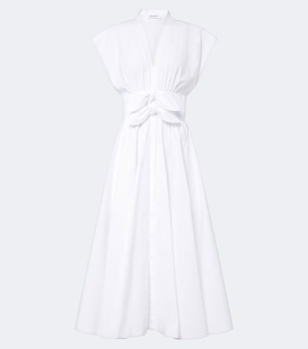 Alaïa Abito midi in popeline di cotone - Alaia - Modalova